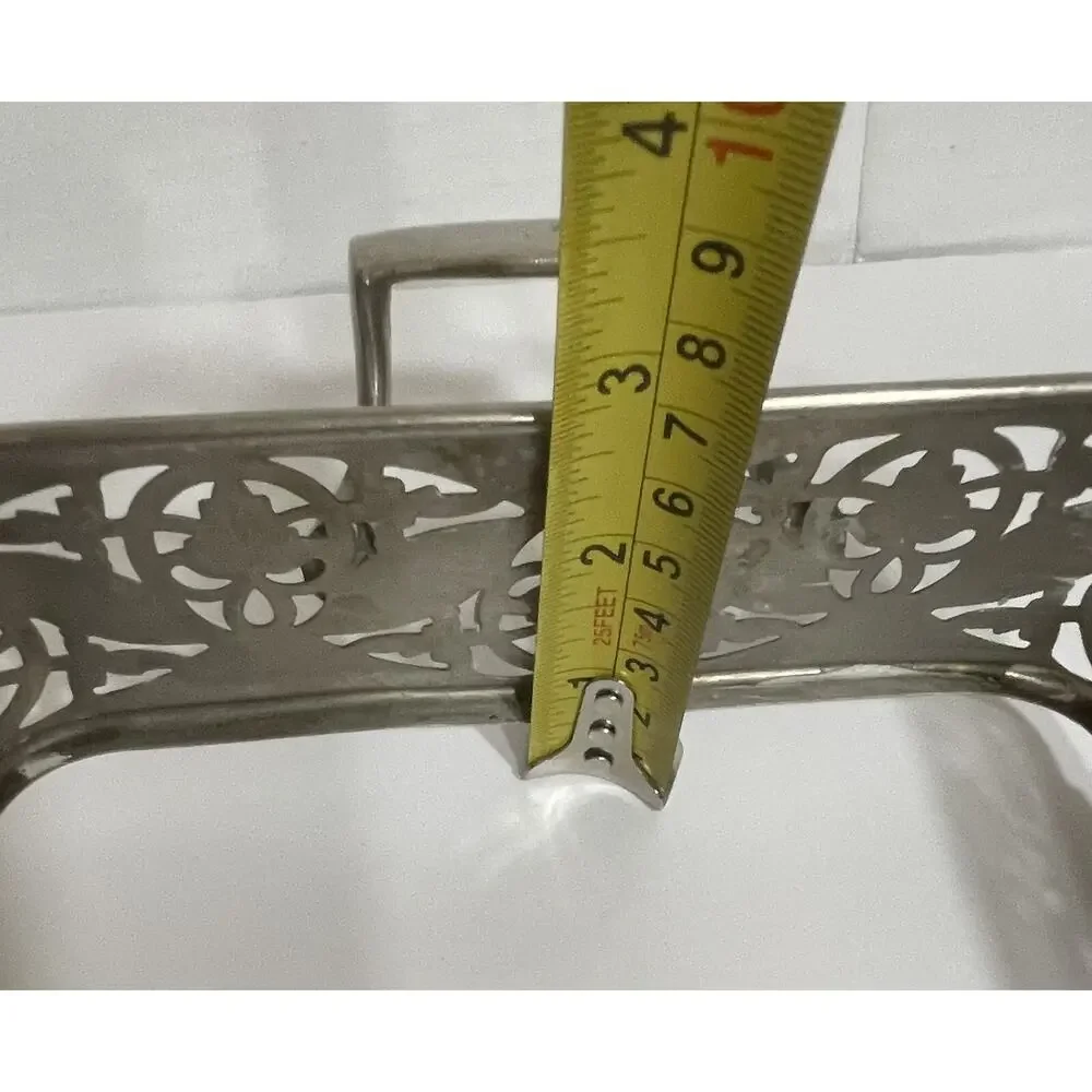 Vtg Footed Rectangular Serving Tray With‎ Pyrex Serving Dish